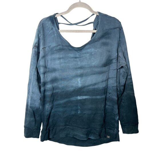 Prana Tops - Prana drape back blue sweatshirt size medium‎